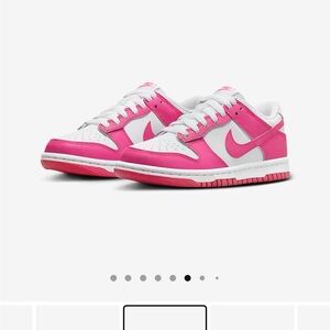 Nike Dunk Low - Big Kids / Women Pink and White
